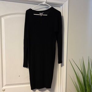 Hard tail ribbed dress